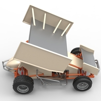 Winged Sprint car for Ice Scale 1:25 - Thumbnail 20