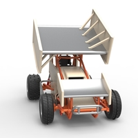 Winged Sprint car for Ice Scale 1:25 - Thumbnail 22