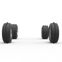 Wheel set of Ice Sprint car Scale 1:25 - Thumbnail 4