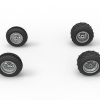 Wheel set of Ice Sprint car Scale 1:25 - Thumbnail 6