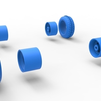 Wheel set of Ice Sprint car Scale 1:25 - Thumbnail 12