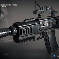 Small SE-44C blaster pistol 3D Printing 55936