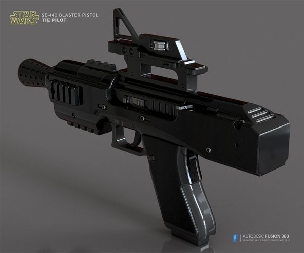 SE-44C blaster pistol 3D Print 55937