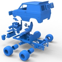 Fun short Pulling van 4wd Scale 1:25 - Thumbnail 24