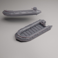 ZODIAK F470 BOAT (WATERLINE AND FULL MODEL) - Thumbnail 1