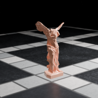 Statue Winged Victory of Samothrace Low Poly - Thumbnail 1