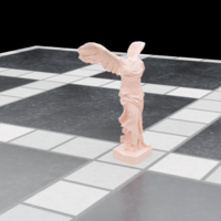 Statue Winged Victory of Samothrace Low Poly - Thumbnail 6