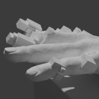 Cube Hand Sculpture  - Thumbnail 2