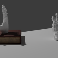 Cube Hand Sculpture  - Thumbnail 4