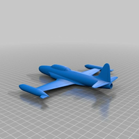 EASY TO PRINT T33 JET TRAINER AIRCRAFT SCALE MODEL ESC: 1/64 - Thumbnail 11