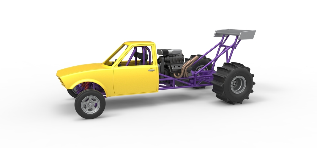 Dirt Dragster Version 2 Scale 1:25 3D Print 560305