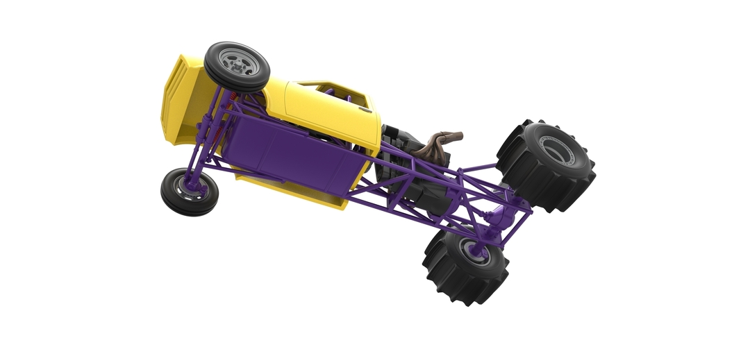 Dirt Dragster Version 2 Scale 1:25 3D Print 560306