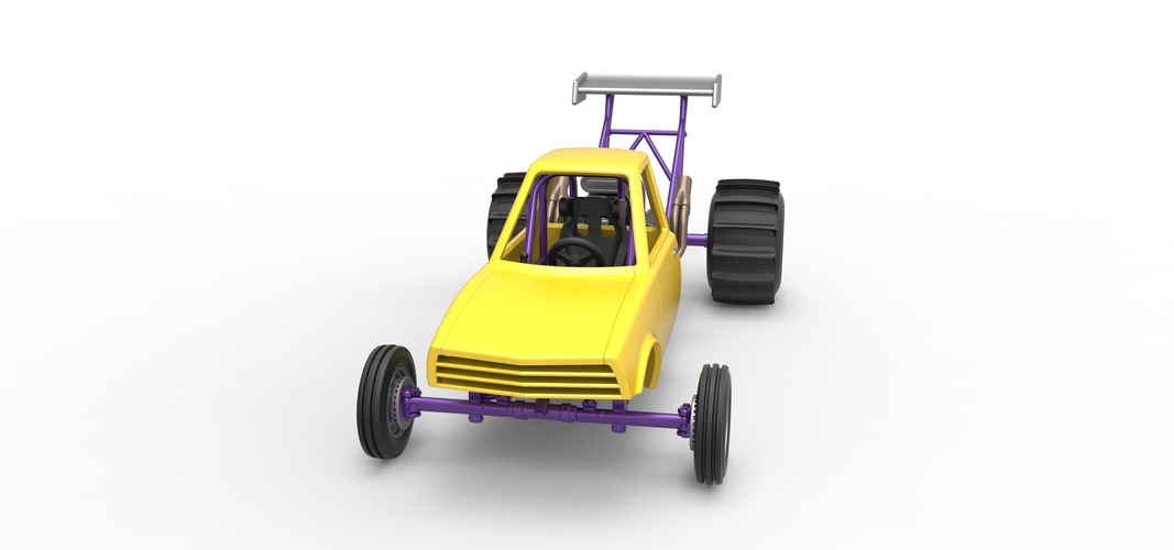 Dirt Dragster Version 2 Scale 1:25 3D Print 560308