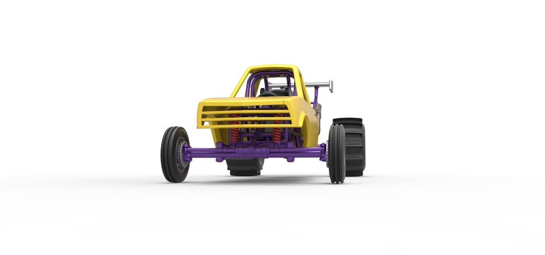 Dirt Dragster Version 2 Scale 1:25 3D Print 560309