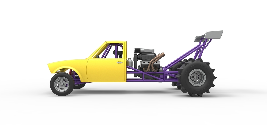 Dirt Dragster Version 2 Scale 1:25 3D Print 560312