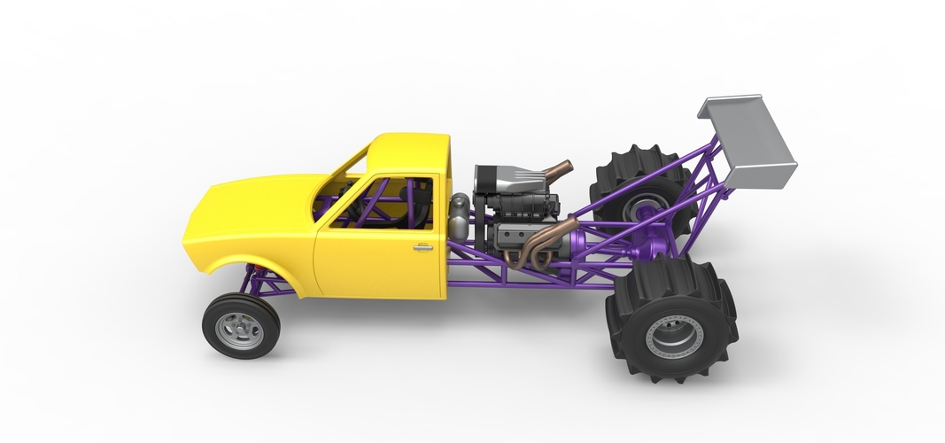 Dirt Dragster Version 2 Scale 1:25 3D Print 560313