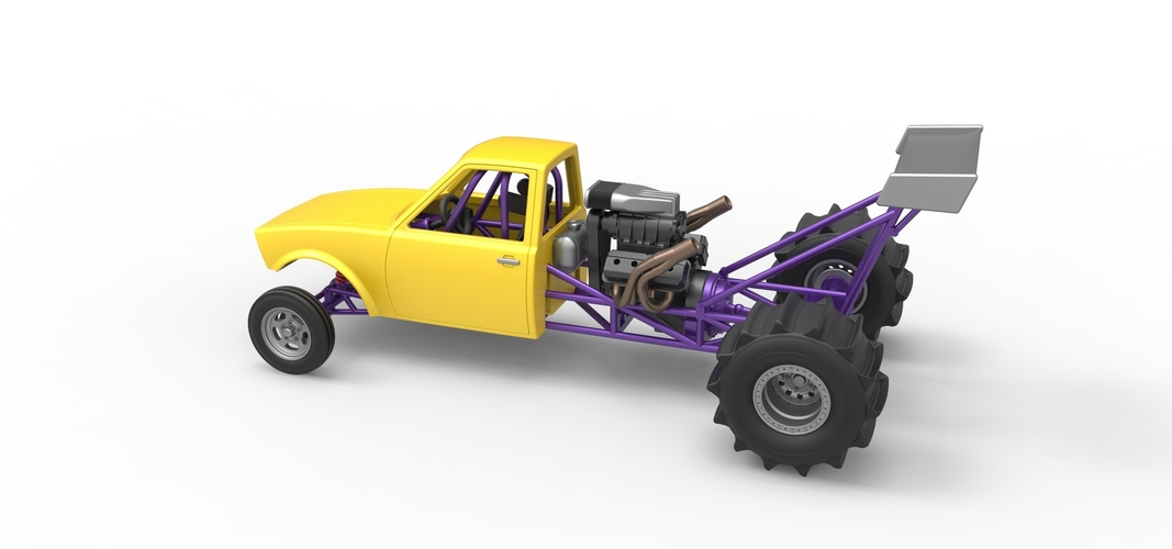 Dirt Dragster Version 2 Scale 1:25 3D Print 560315