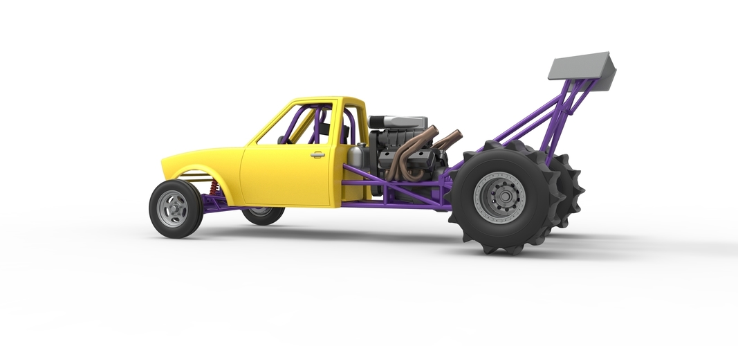 Dirt Dragster Version 2 Scale 1:25 3D Print 560316