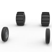 Wheel set of Dirt Dragster Scale 1:25 - Thumbnail 3