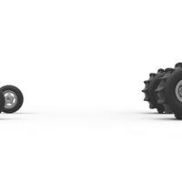 Wheel set of Dirt Dragster Scale 1:25 - Thumbnail 5