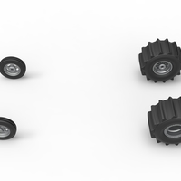 Wheel set of Dirt Dragster Scale 1:25 - Thumbnail 6