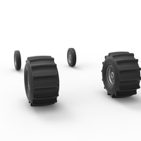 Wheel set of Dirt Dragster Scale 1:25 - Thumbnail 9