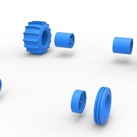 Wheel set of Dirt Dragster Scale 1:25 - Thumbnail 11