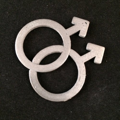 Marriage Symbols - Interlocking 3D Print 56074