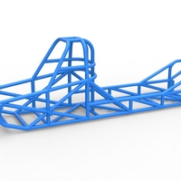 Small Frame of Dirt Dragster 4wd Scale 1:25 3D Printing 560745