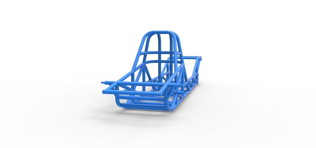 Frame of Dirt Dragster 4wd Scale 1:25 3D Print 560748