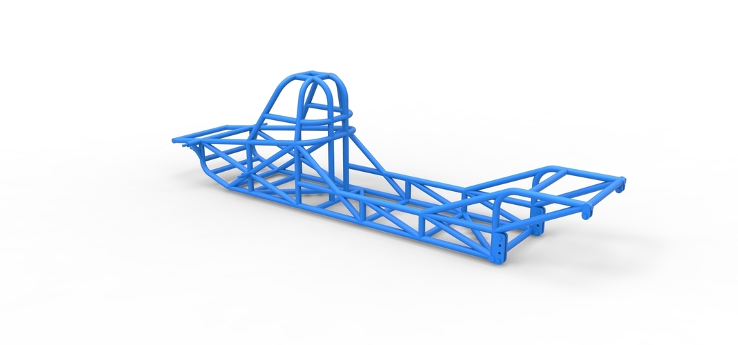 Frame of Dirt Dragster 4wd Scale 1:25 3D Print 560754