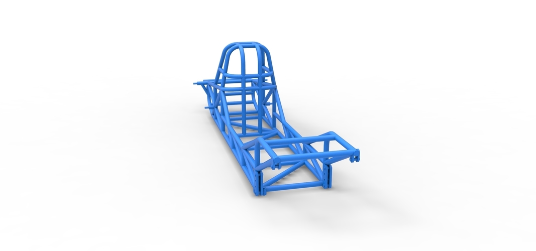 Frame of Dirt Dragster 4wd Scale 1:25 3D Print 560755