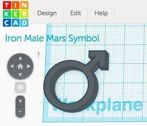 Iron Male Mars Symbol