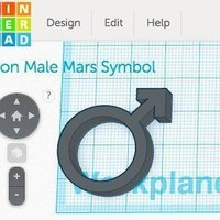 Iron Male Mars Symbol - Thumbnail 1