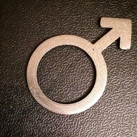 Iron Male Mars Symbol - Thumbnail 2