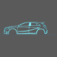 Mercedes - A45 AMG - Thumbnail 1