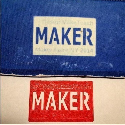 Maker Faire NY 2014 - Stencil Business Card 3D Print 56135