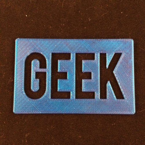 GEEK Card 3D Print 56143