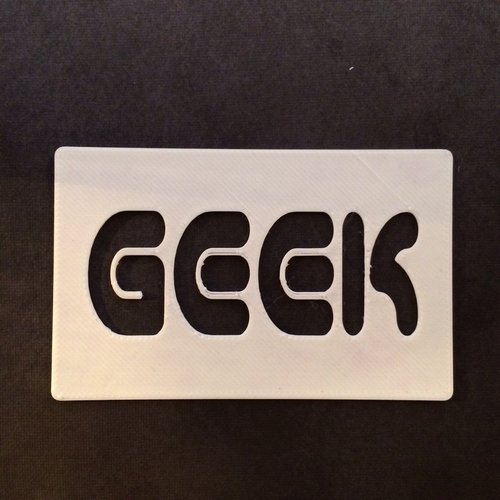 GEEK Card 3D Print 56144