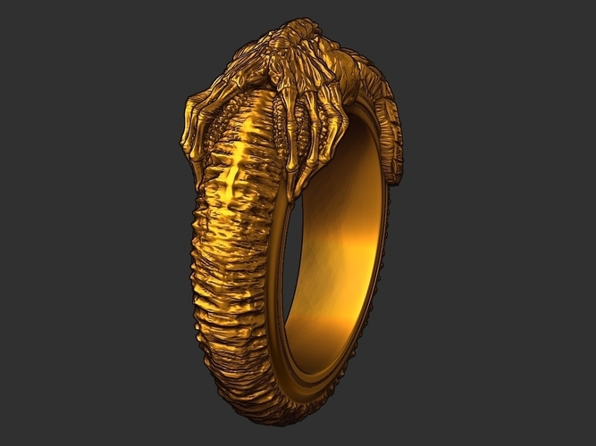 Facehugger ring 3D print model 3D Print 561474