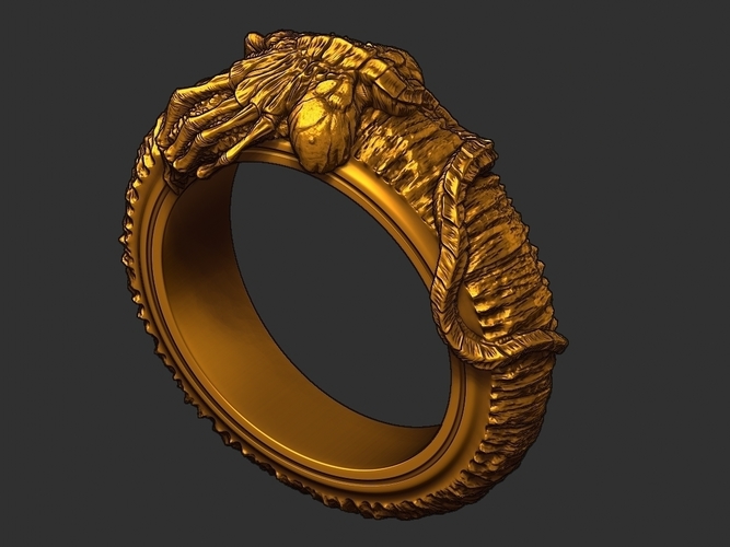 Facehugger ring 3D print model 3D Print 561476