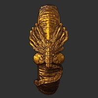 Facehugger ring 3D print model - Thumbnail 4