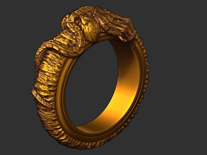 Facehugger ring 3D print model 3D Print 561478