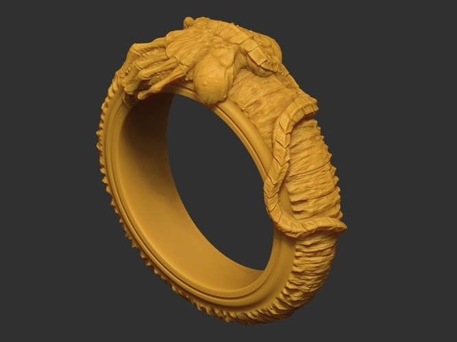 Facehugger ring 3D print model 3D Print 561479