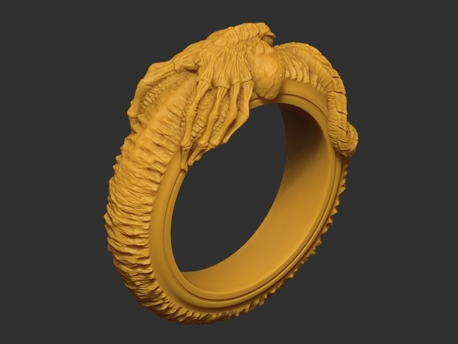 Facehugger ring 3D print model 3D Print 561481