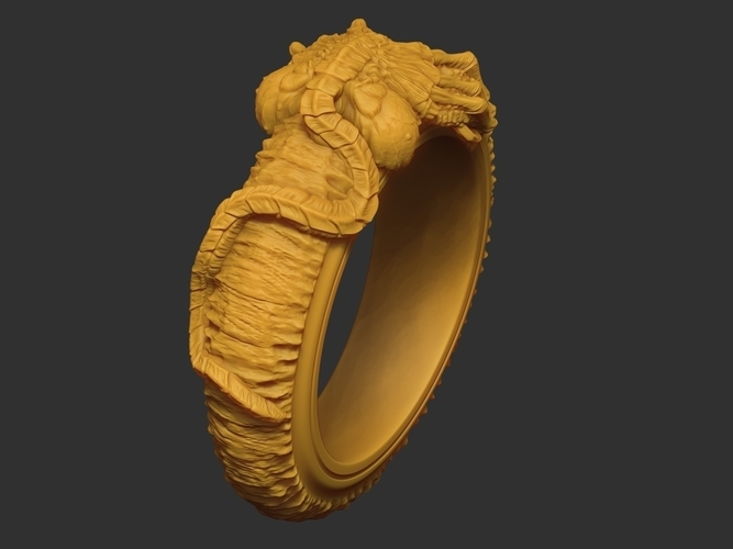 Facehugger ring 3D print model 3D Print 561484