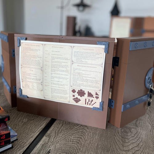 DM Inventory: Miniature Display / Small DM Screen 3D Print 561487