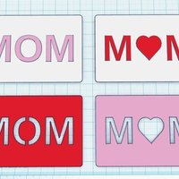 Small MOM Card 3D Printing 56152