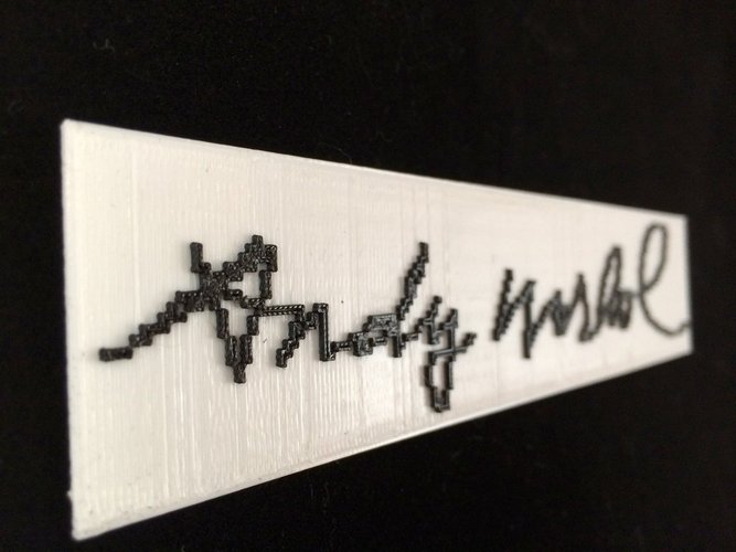 Andy Warhol's Signature 3D Print 56155