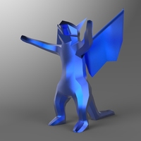 Low Poly Dragon - Thumbnail 3